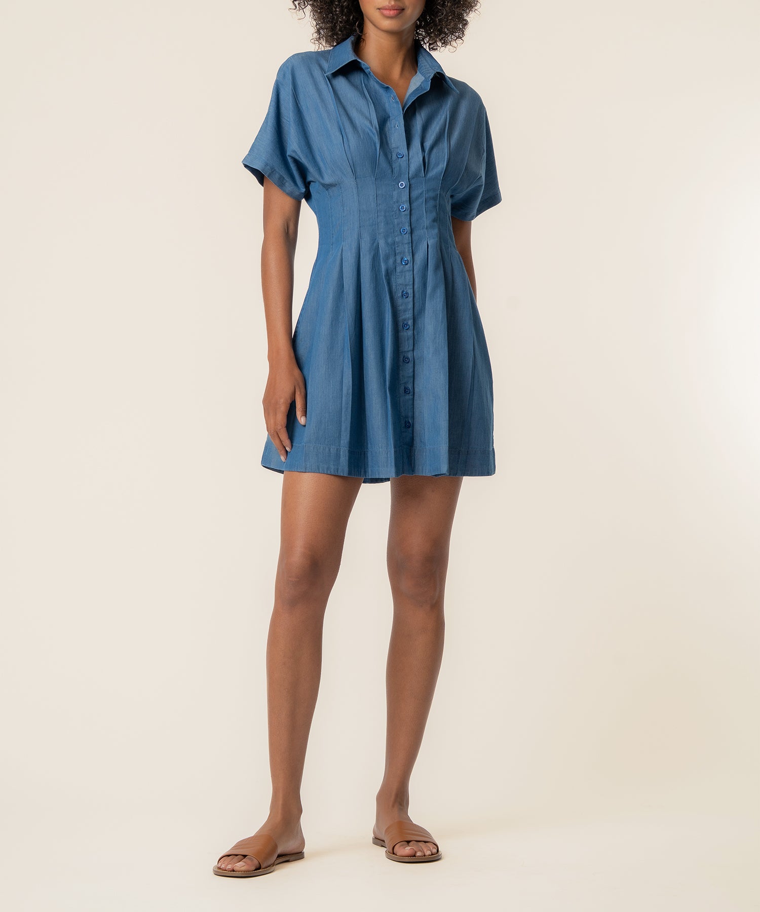 Francesca Denim Dress in Secure Wash