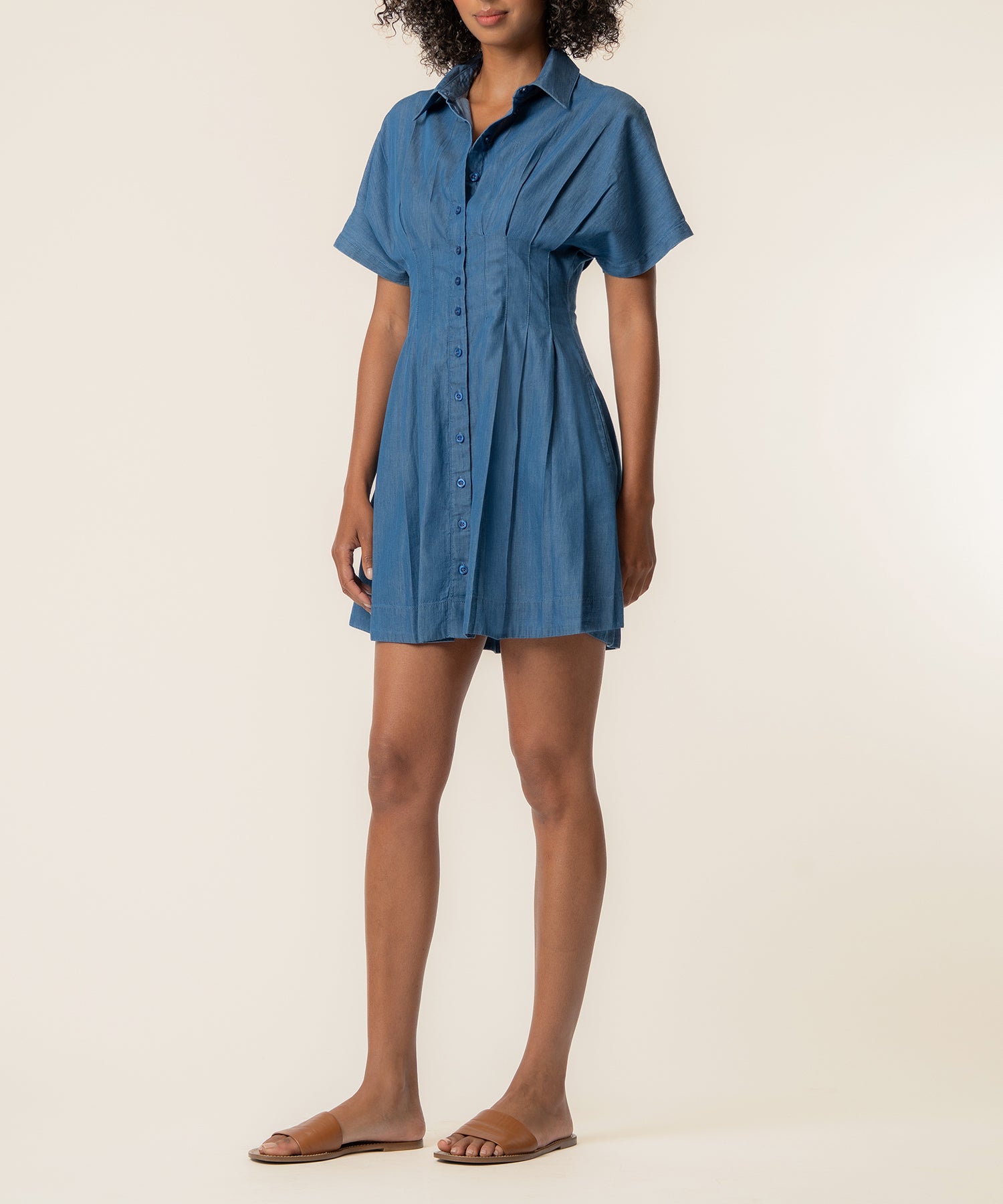 Francesca Denim Dress in Secure Wash