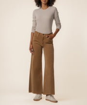 Meg Corduroy High Rise Wide Leg in Camel