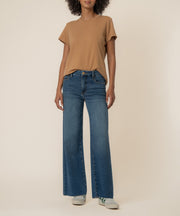 Meg High Rise Wide Leg, Long Seam in Rad Wash