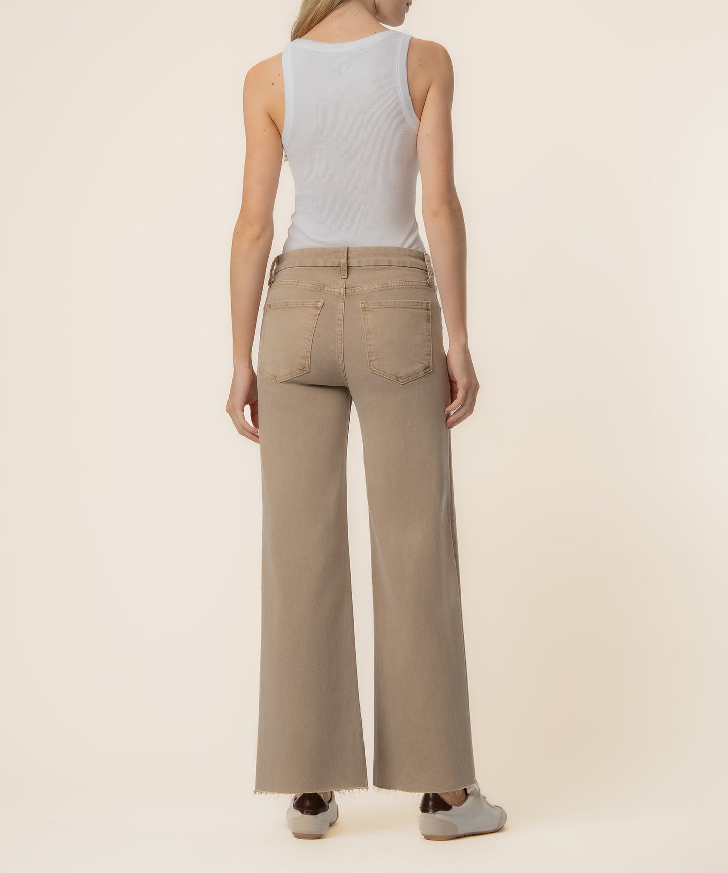 Meg High Rise Wide Leg in Chai