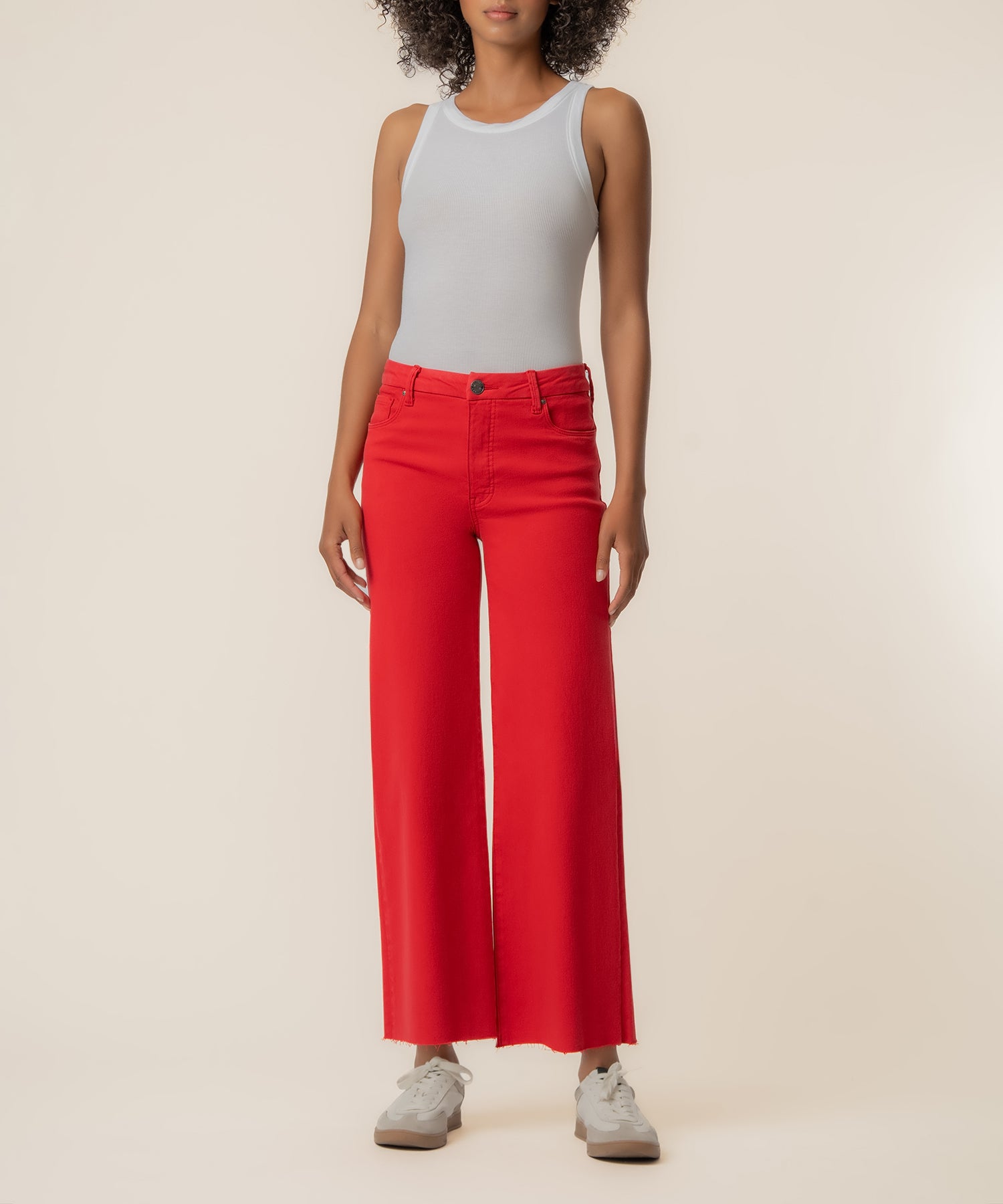 Meg High Rise Wide Leg in Tomato