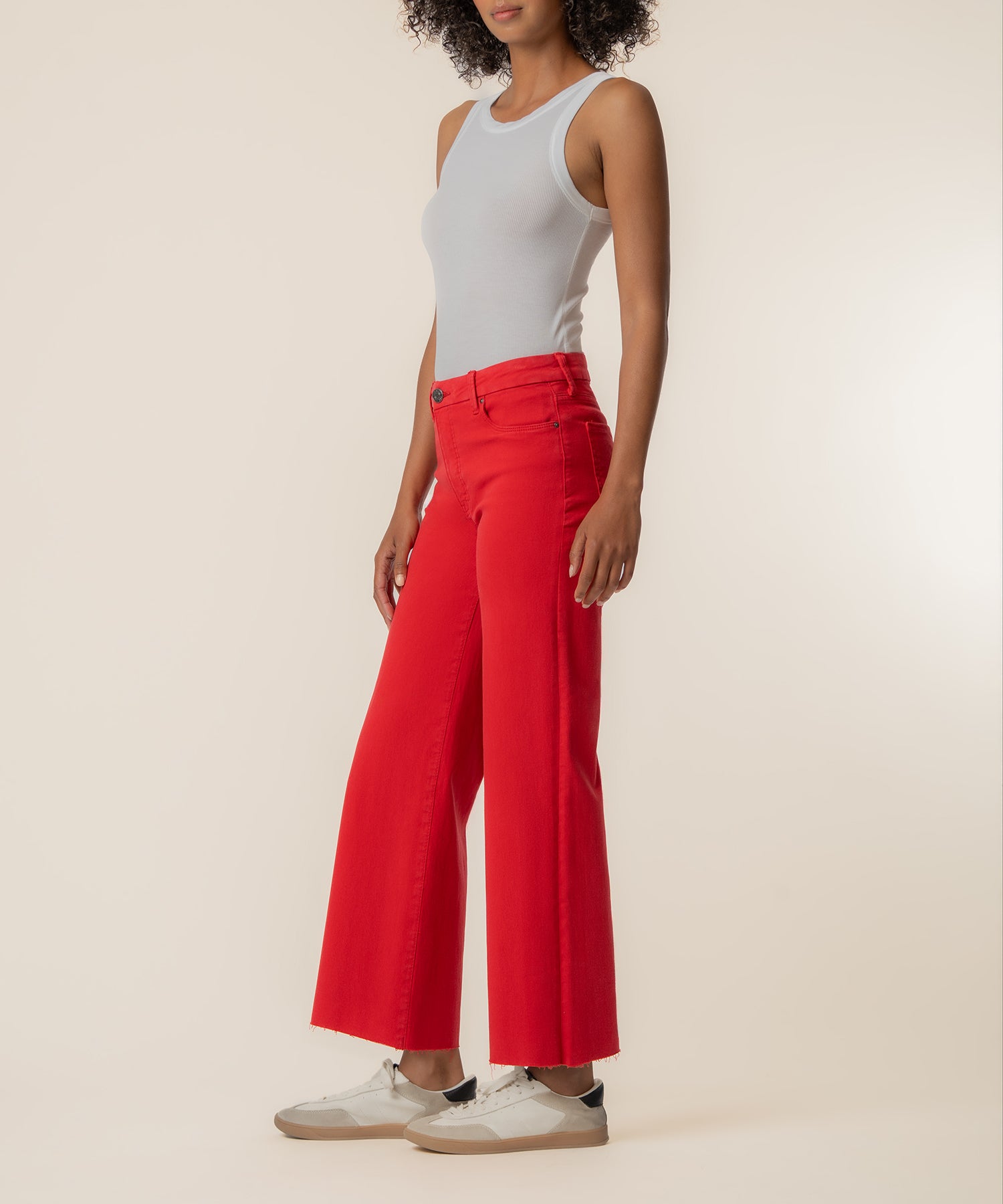 Meg High Rise Wide Leg in Tomato