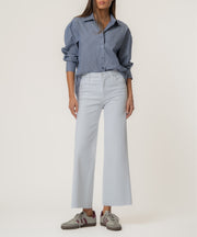 Meg High Rise Wide Leg in Optic White