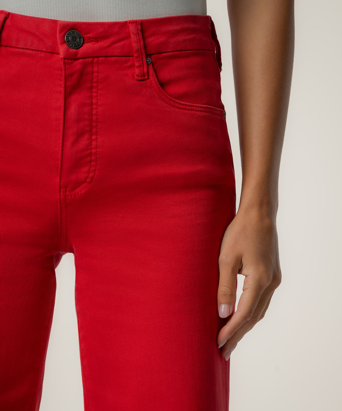 Meg High Rise Wide Leg Petite, Exclusive in Scarlet Red