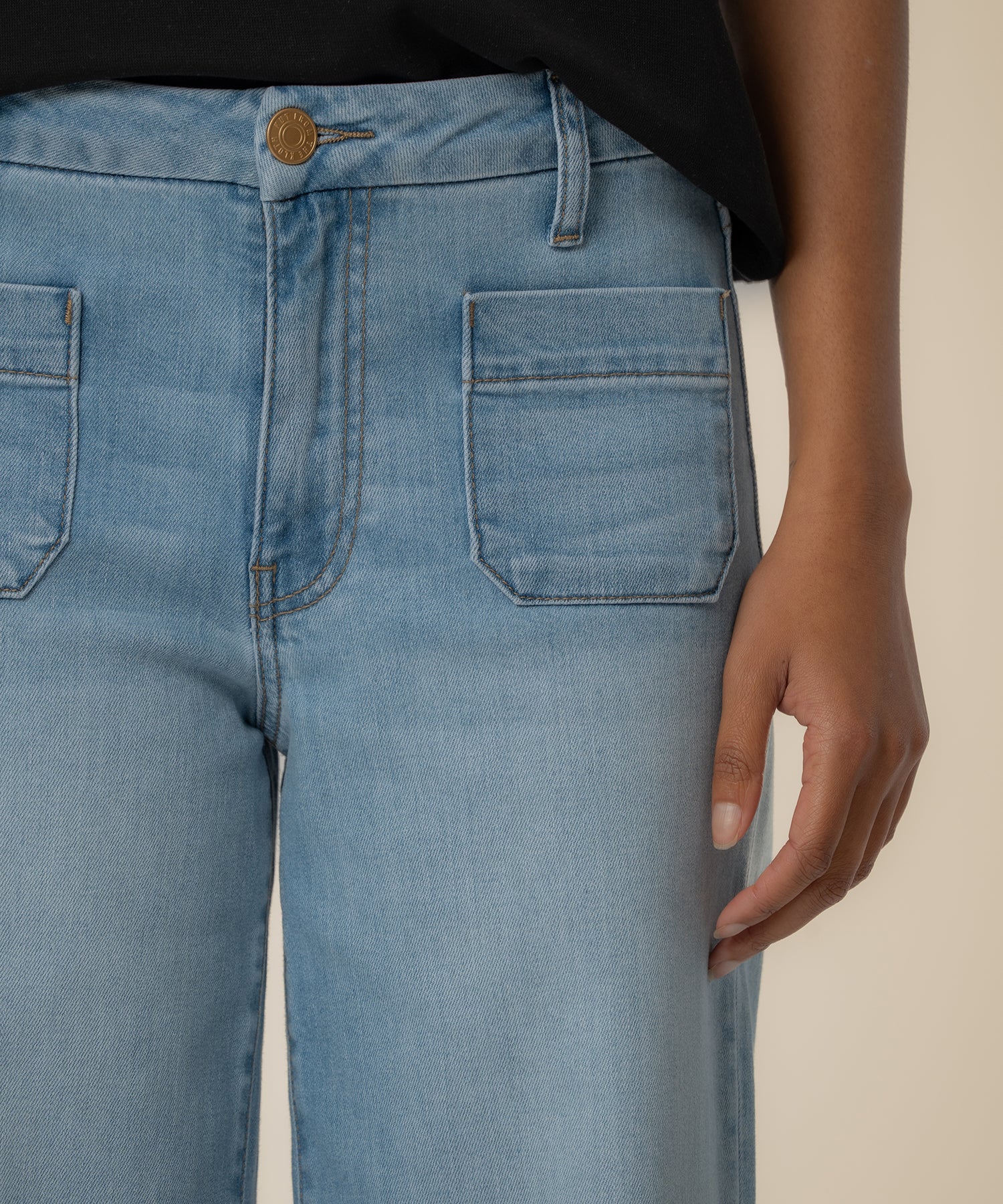 Meg High Rise Wide Leg, Long Inseam in Fortitude Wash
