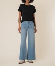 Meg High Rise Wide Leg, Long Inseam in Fortitude Wash
