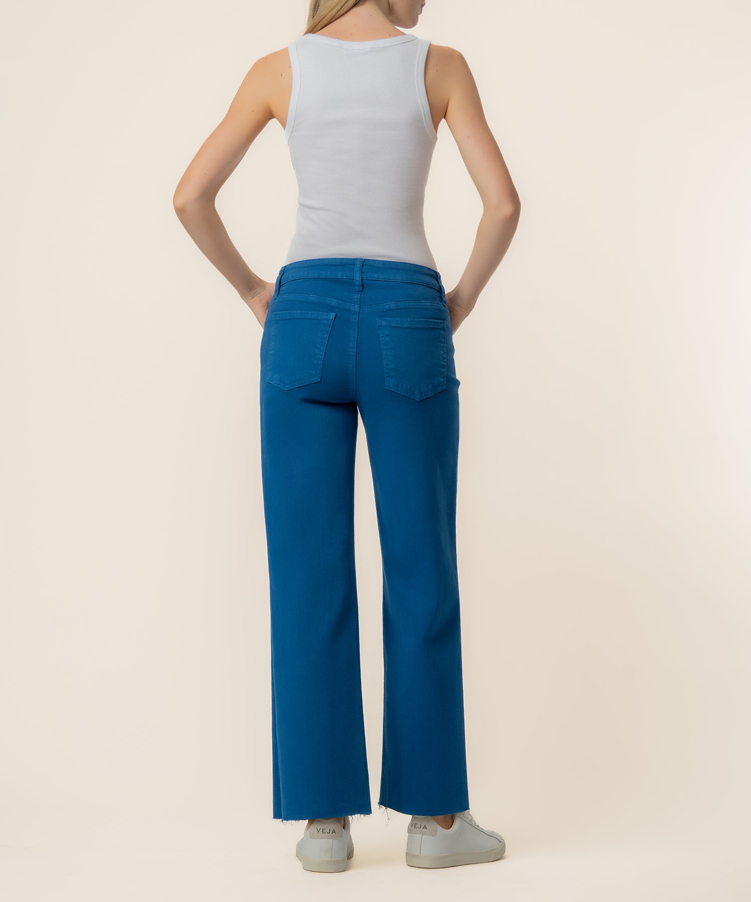 Charlotte High Rise Wide Leg in Sapphire