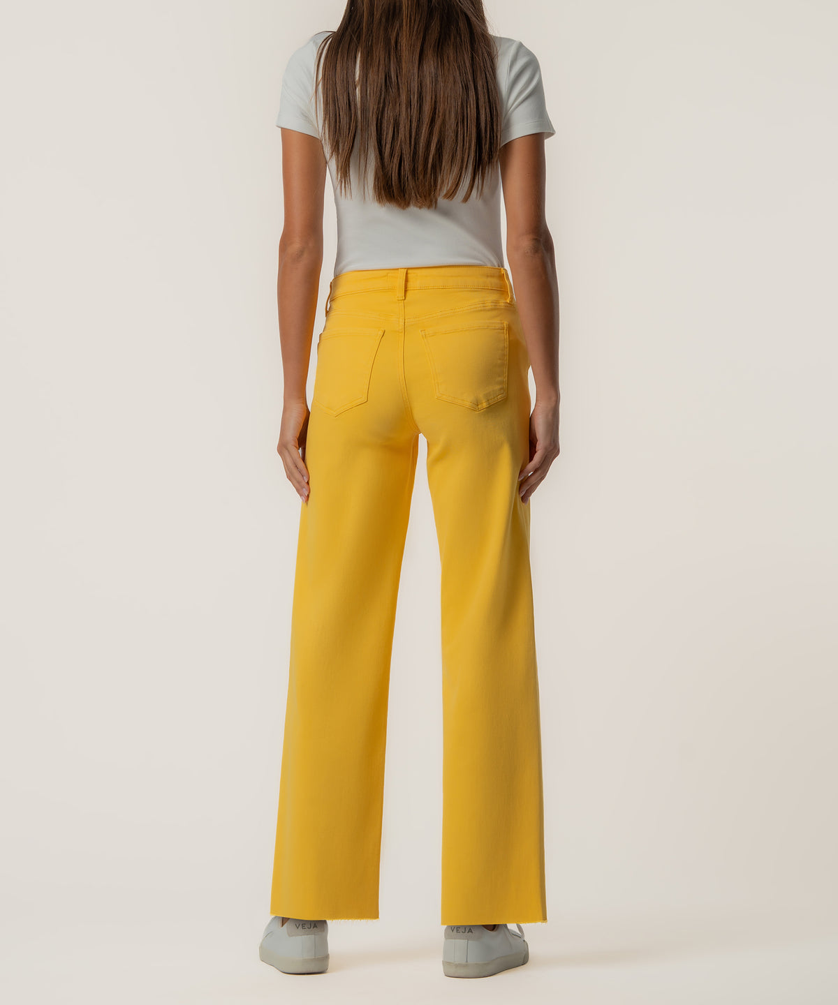 Charlotte High Rise Wide Leg Long Inseam, Exclusive in Sungold