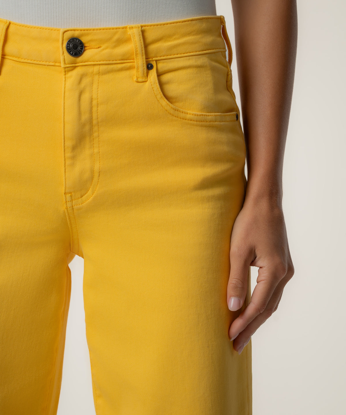Charlotte High Rise Wide Leg Long Inseam, Exclusive in Sungold