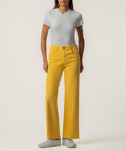 Charlotte High Rise Wide Leg Long Inseam, Exclusive in Sungold