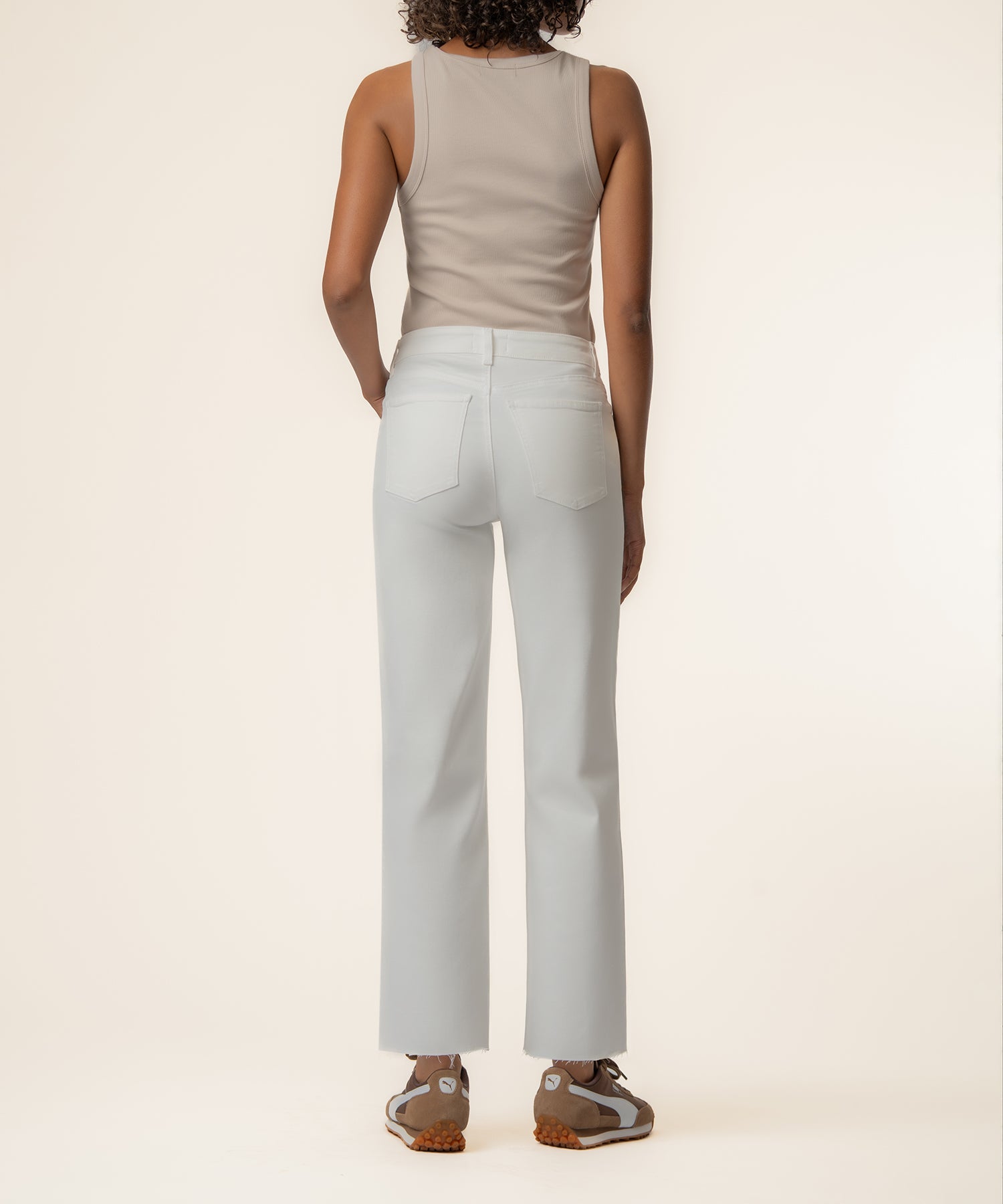 Charlotte High Rise Wide Leg, Exclusive in Cloud White