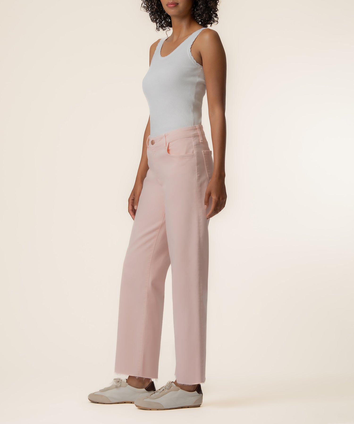 Charlotte High Rise Wide Leg, Exclusive in Pink Diamond