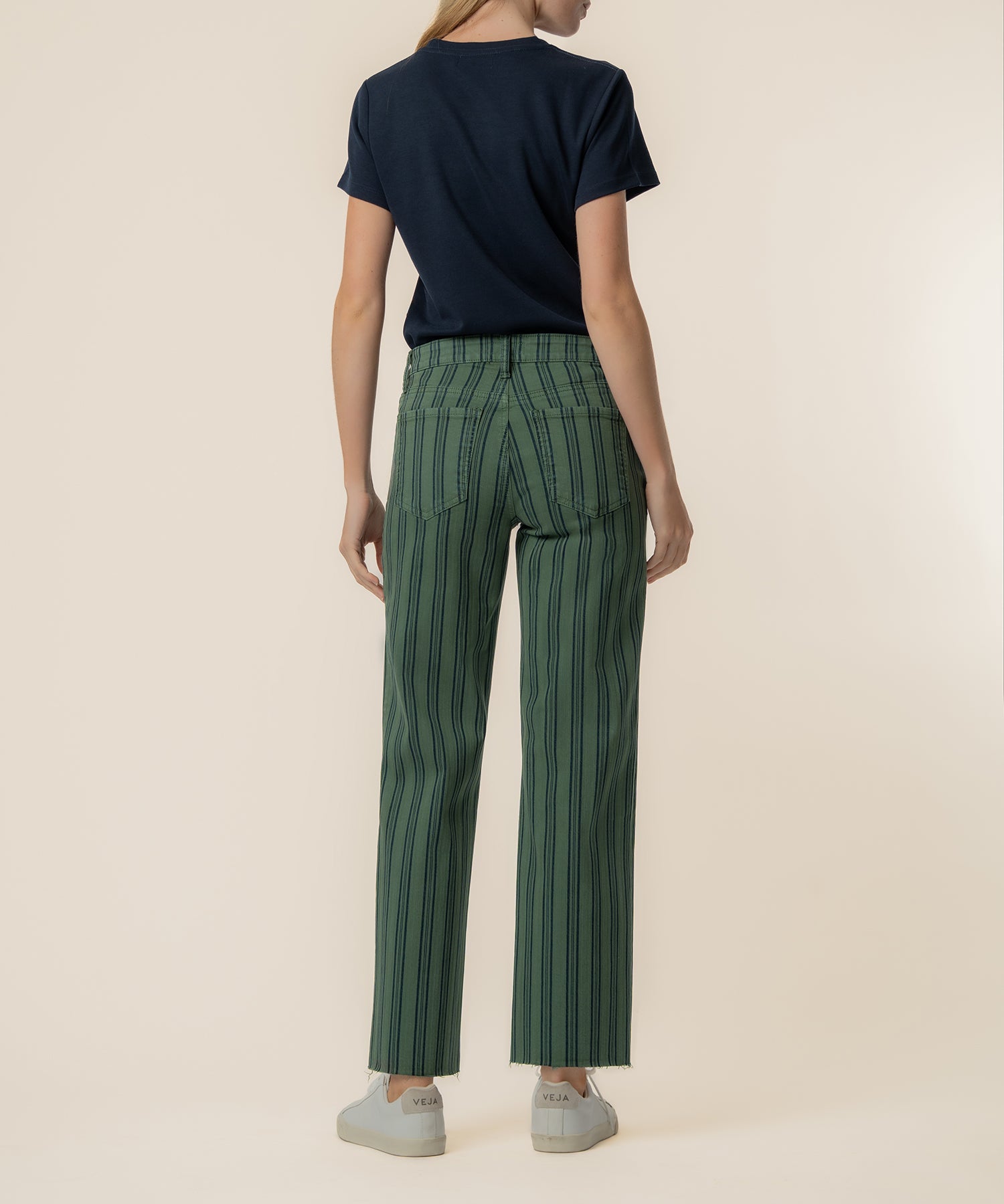 Charlotte Twill High Rise Wide Leg, Exclusive in Matcha Green