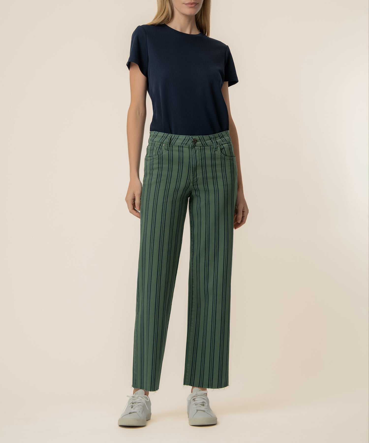 Charlotte Twill High Rise Wide Leg, Exclusive in Matcha Green