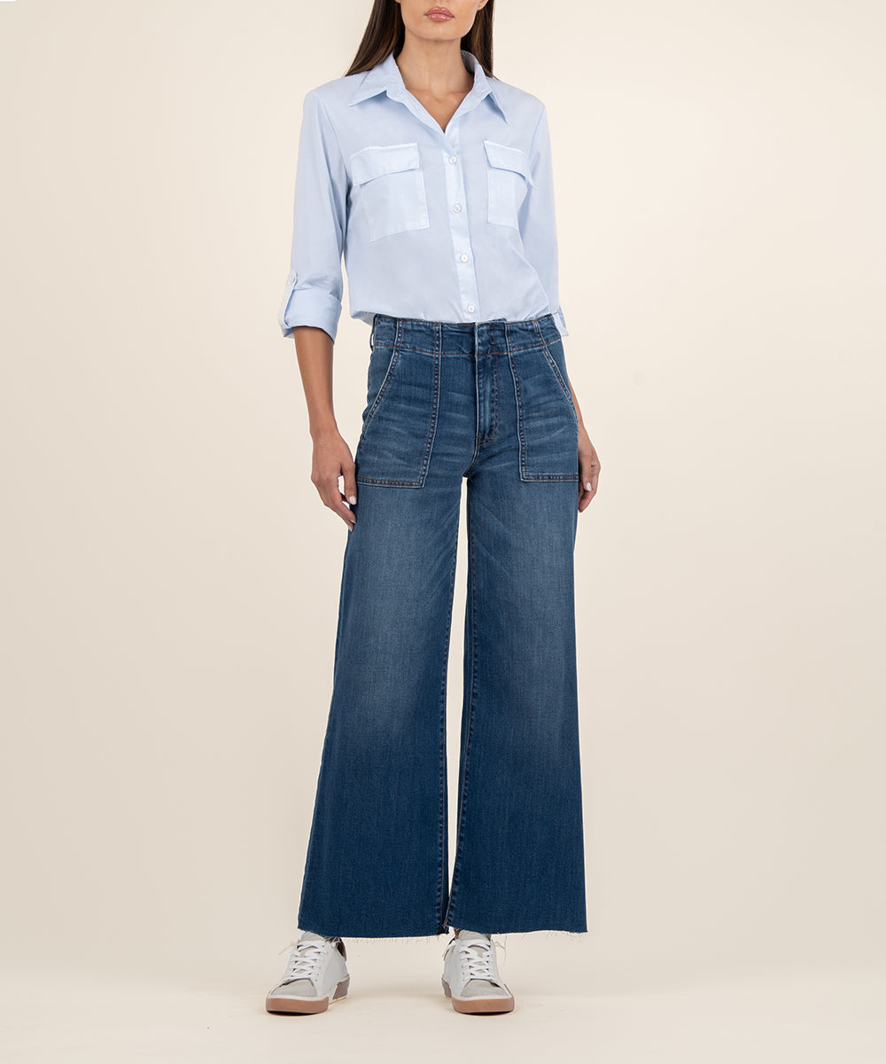 Meg High Rise Wide Leg, Long Inseam - Kut from the Kloth
