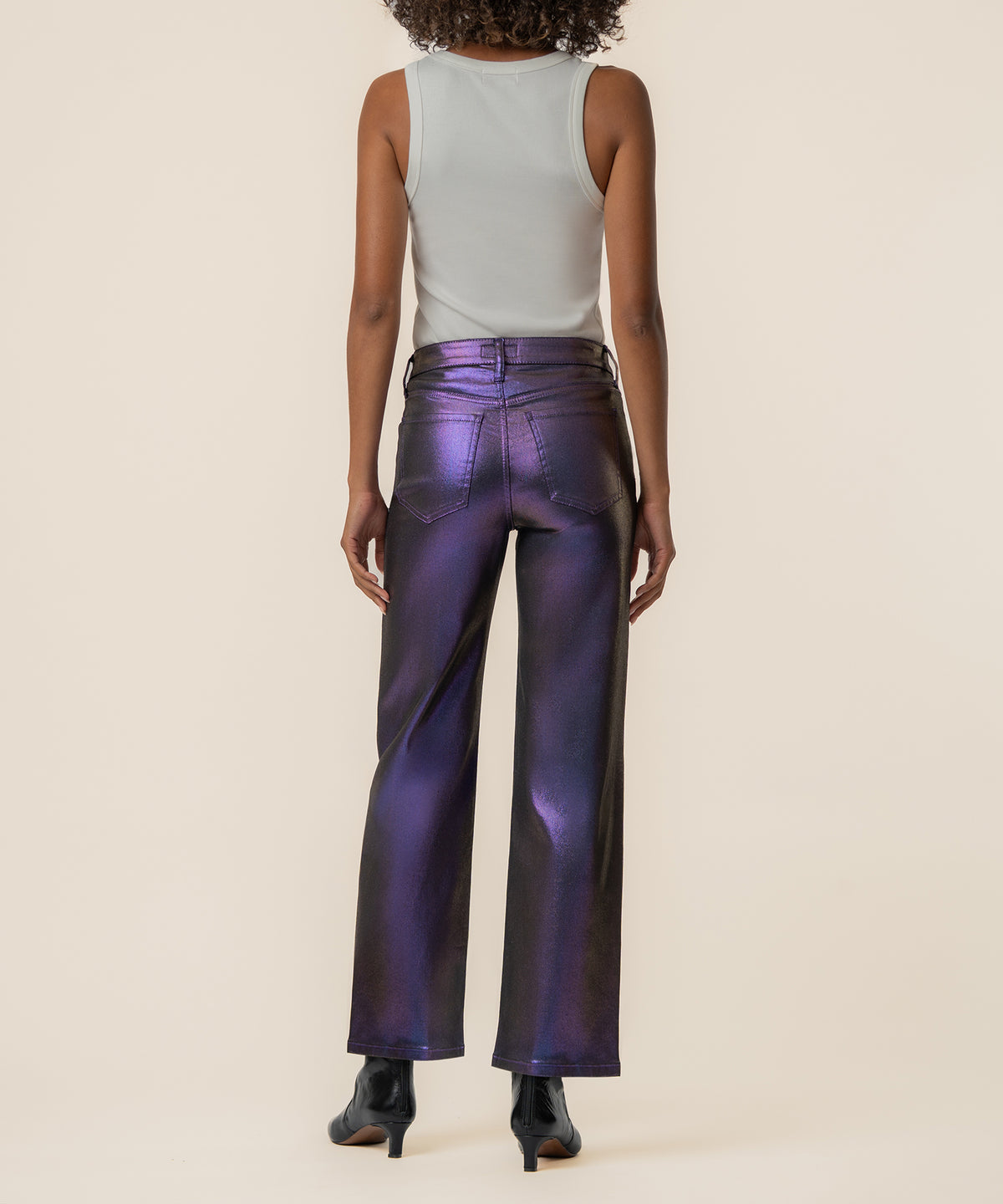 Charlotte High Rise Wide Leg in Electric Violet
