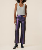 Charlotte High Rise Wide Leg in Electric Violet
