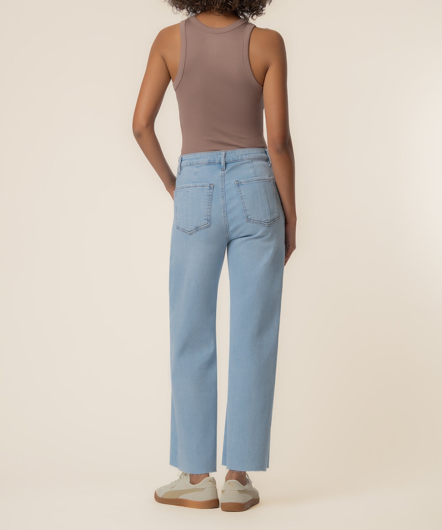Meg High Rise Wide Leg in Tone Wash