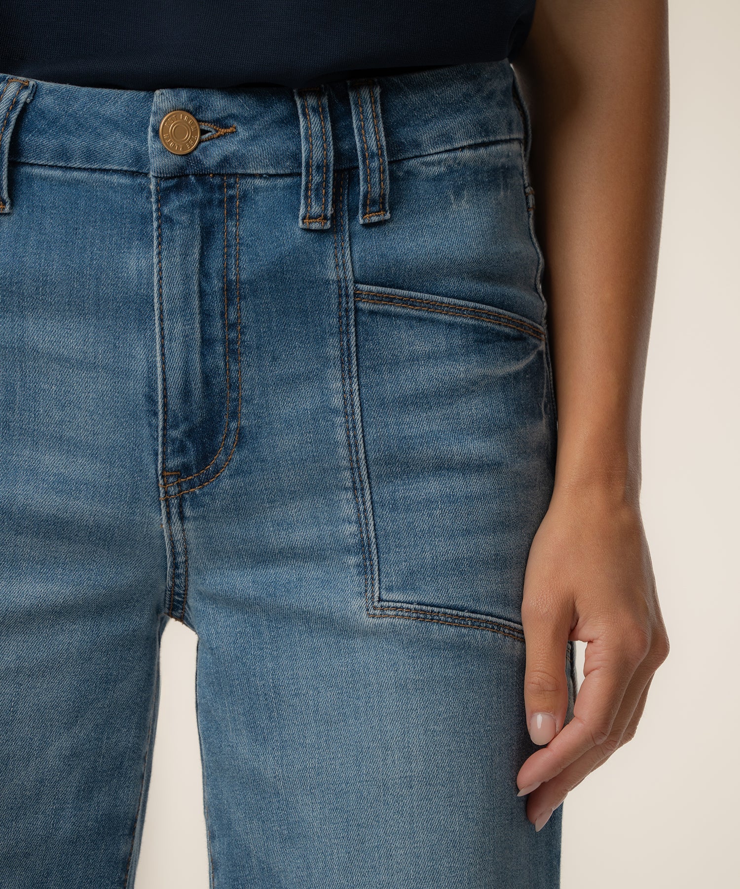 Meg High Rise Wide Leg in Adorably Wash