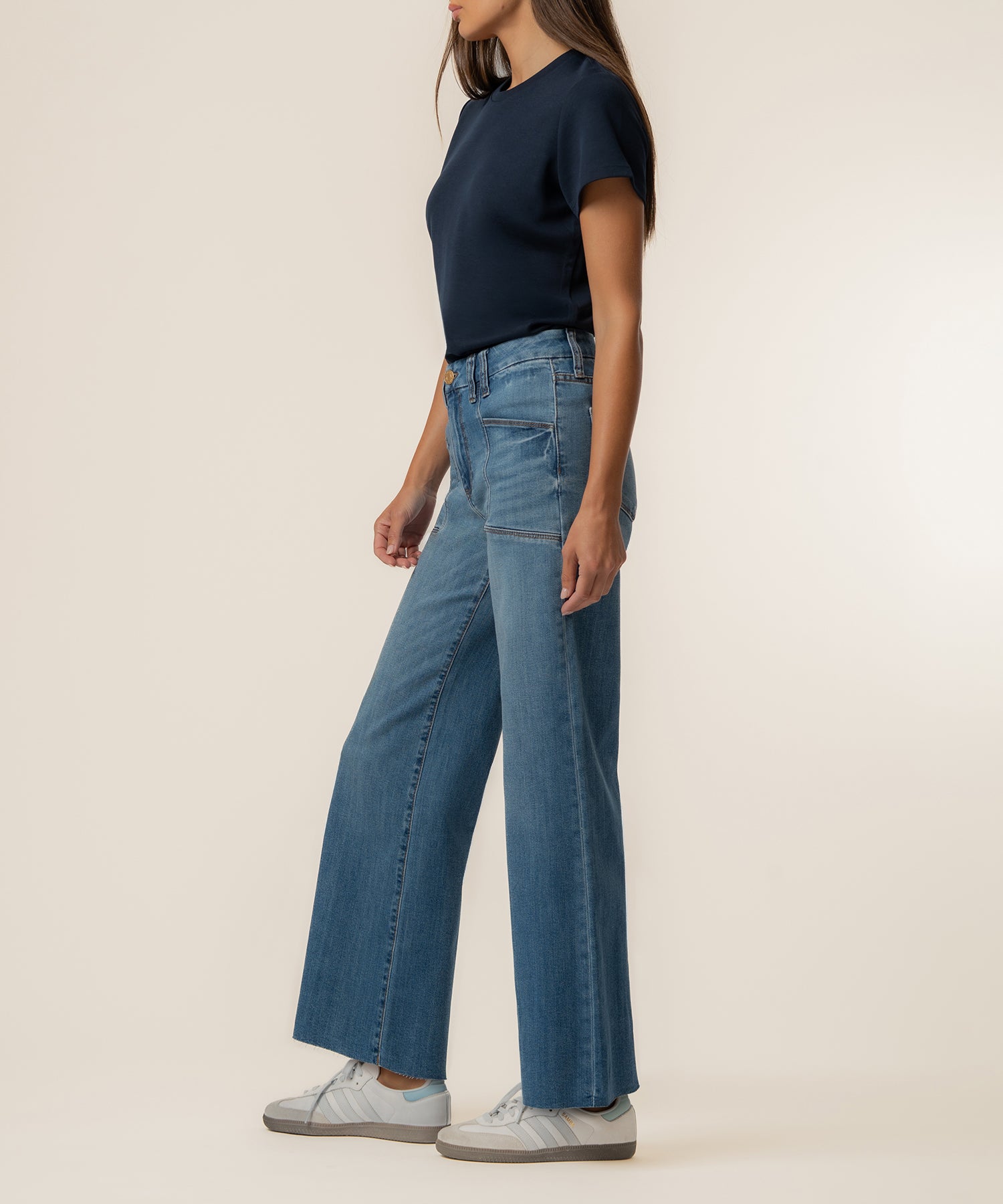 Meg High Rise Wide Leg in Adorably Wash