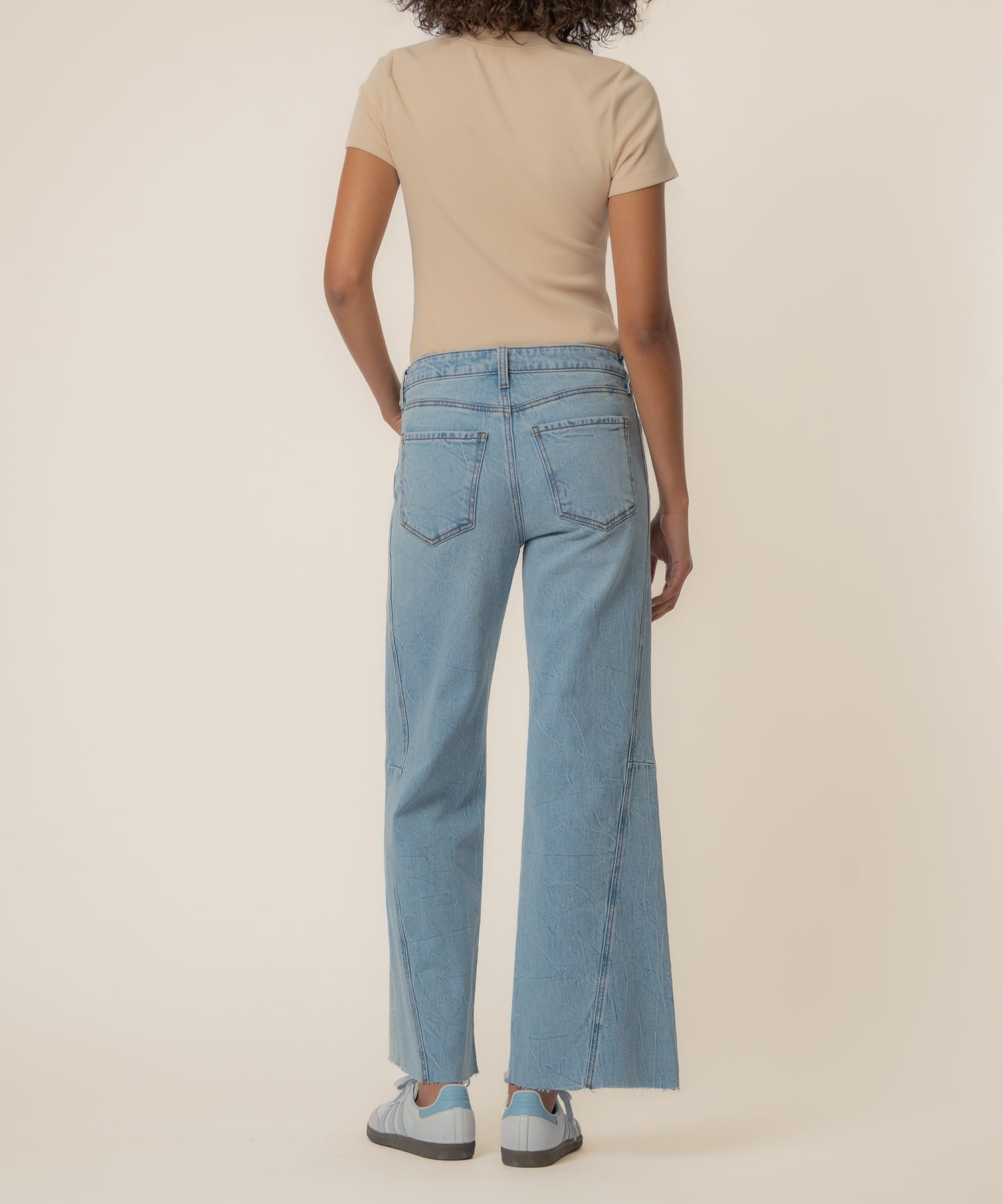 Meg High Rise Wide Leg, Long Inseam in Imagination Wash