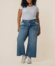 Meg High Rise Wide Leg, Plus in Success Wash