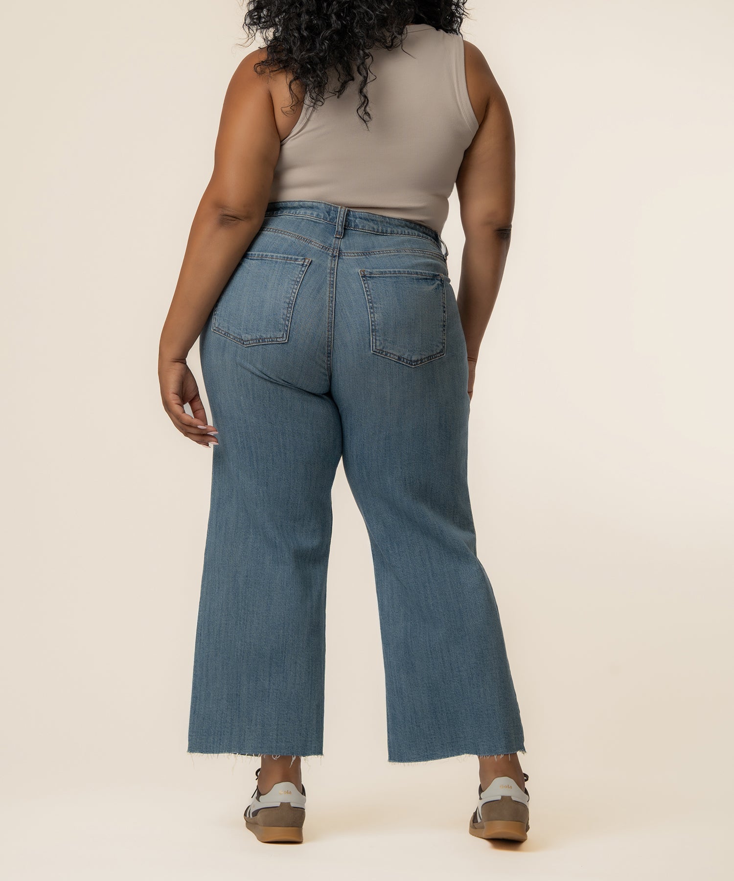 Meg High Rise Wide Leg, Plus in Wishfulness Wash