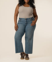 Meg High Rise Wide Leg, Plus in Wishfulness Wash