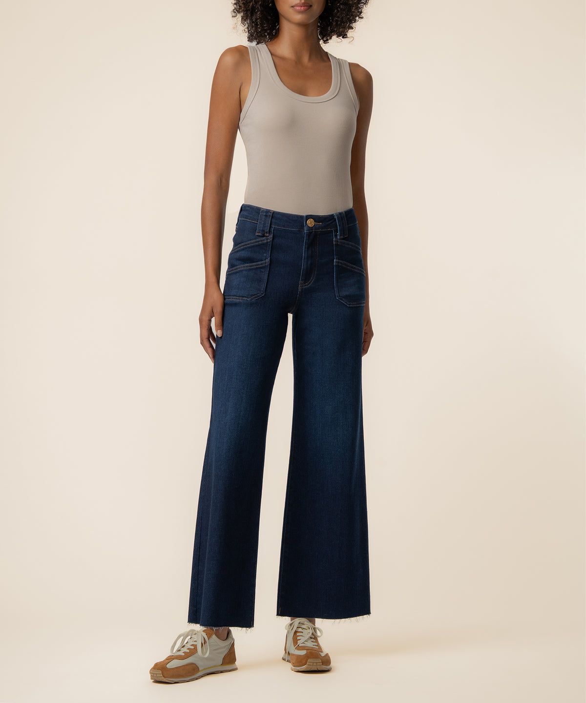 Meg High Rise Wide Leg in Director Wash