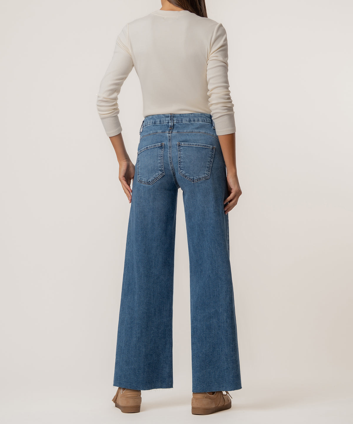Meg High Rise Wide Leg, Exclusive in Solved Wash