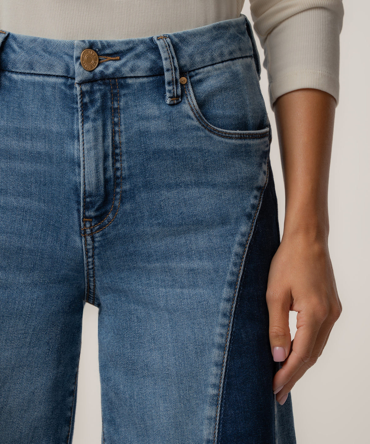 Meg High Rise Wide Leg, Exclusive in Solved Wash