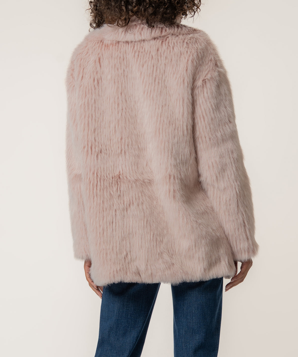Noelia Faux Fur Coat, Exclusive in Petal
