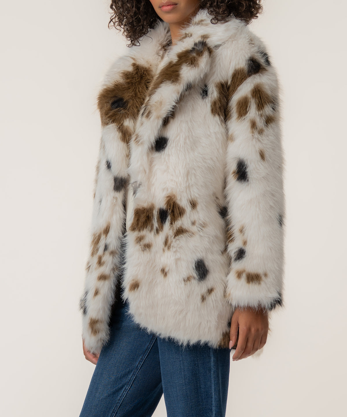 Noelia Faux Fur Coat, Exclusive in Brown Pony