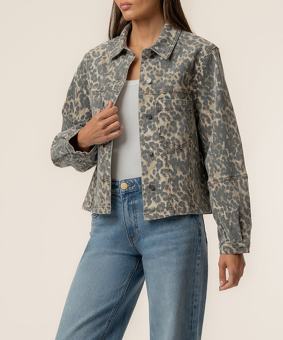 Bailey Denim Jacket in Tan/Brown