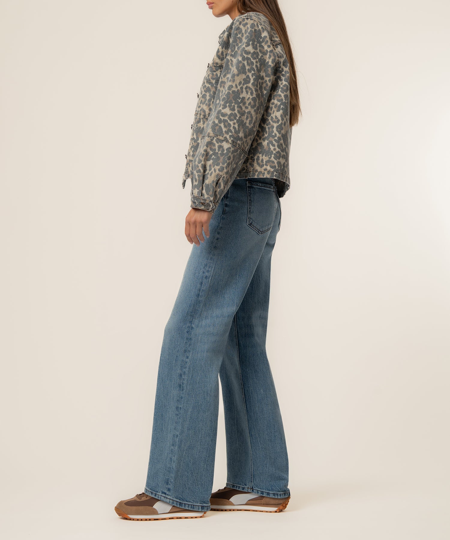 Bailey Denim Jacket in Tan/Brown