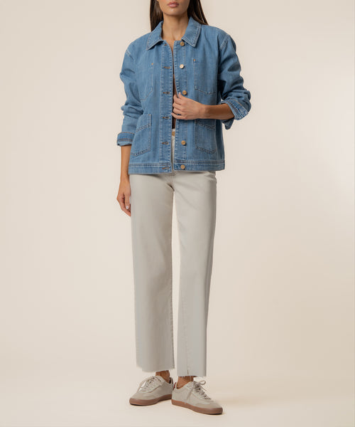 Loretta Denim Jacket in Quickly Wash - Kut from the Kloth