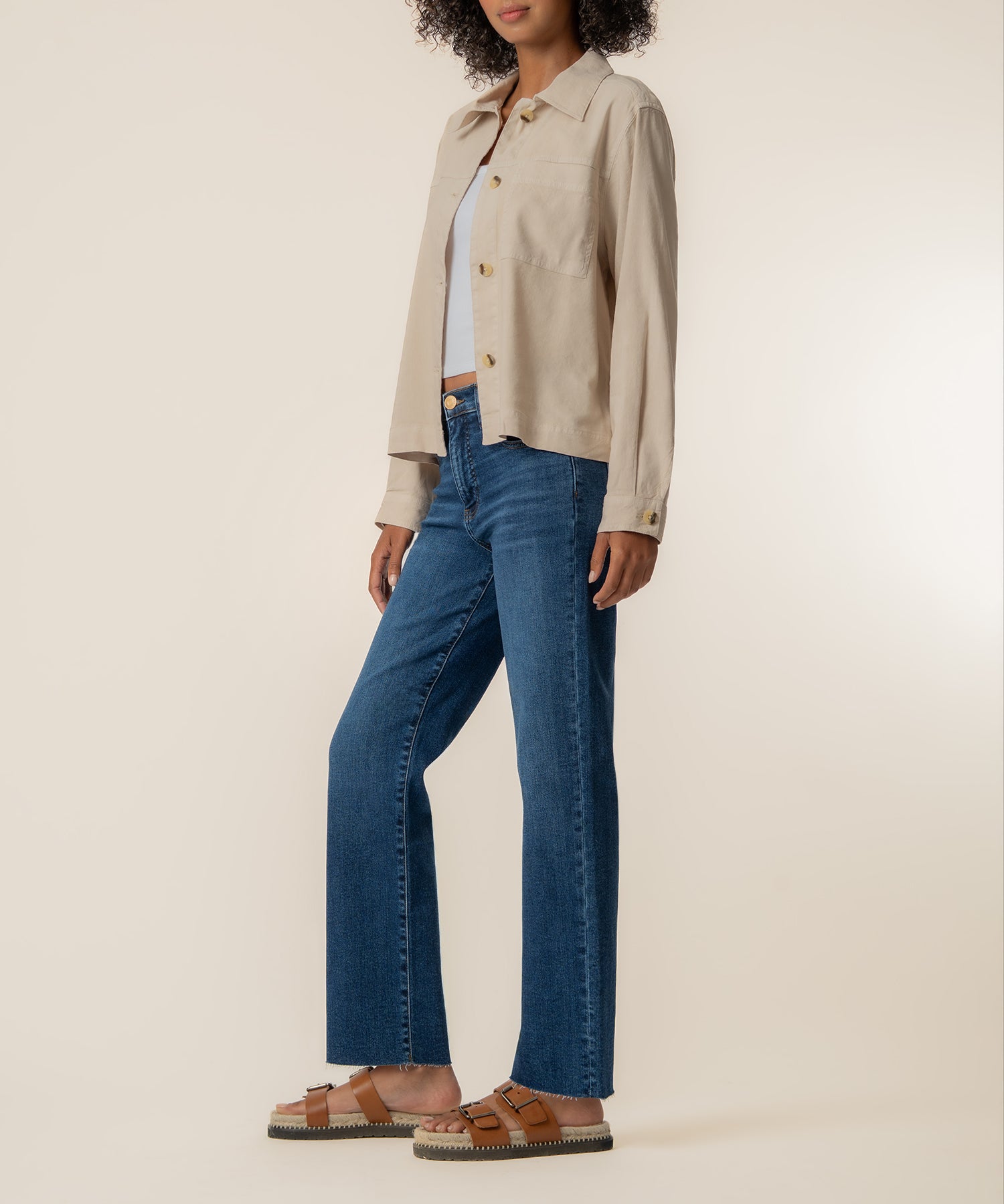 Jeans Sand Coloured Jacket Bellamy Linen Jacket In Sand Kut From The Kloth