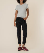 Amy Mid Rise Crop Straight, Petite