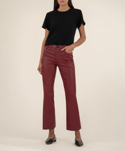 Kelsey Coated High Rise Ankle Flare