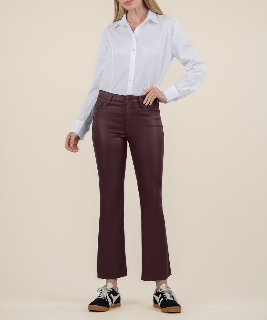 Kelsey Coated High Rise Ankle Flair
