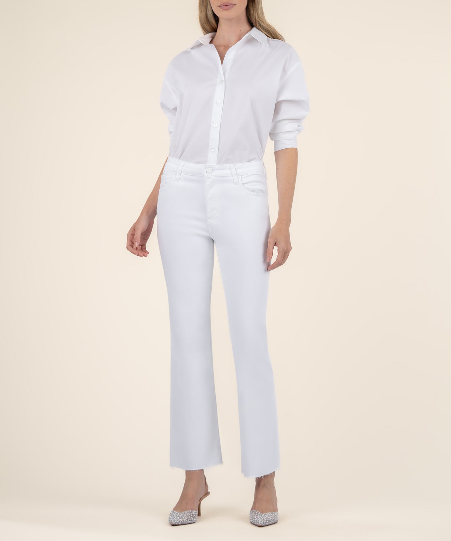 Kelsey High Rise Ankle Flare Petite Kut from the Kloth