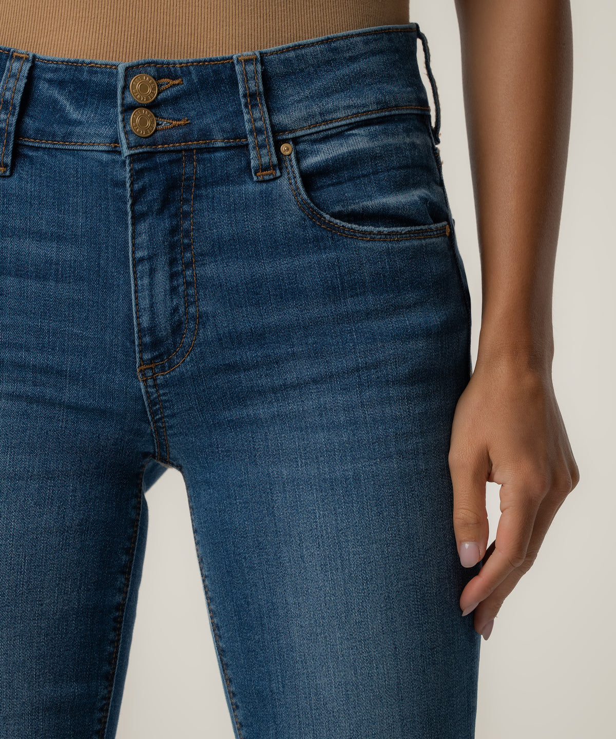 Natalie High Rise Bootcut Wide in Audit Wash