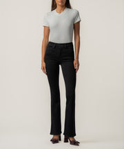 Natalie High Rise Bootcut Short Inseam in Black