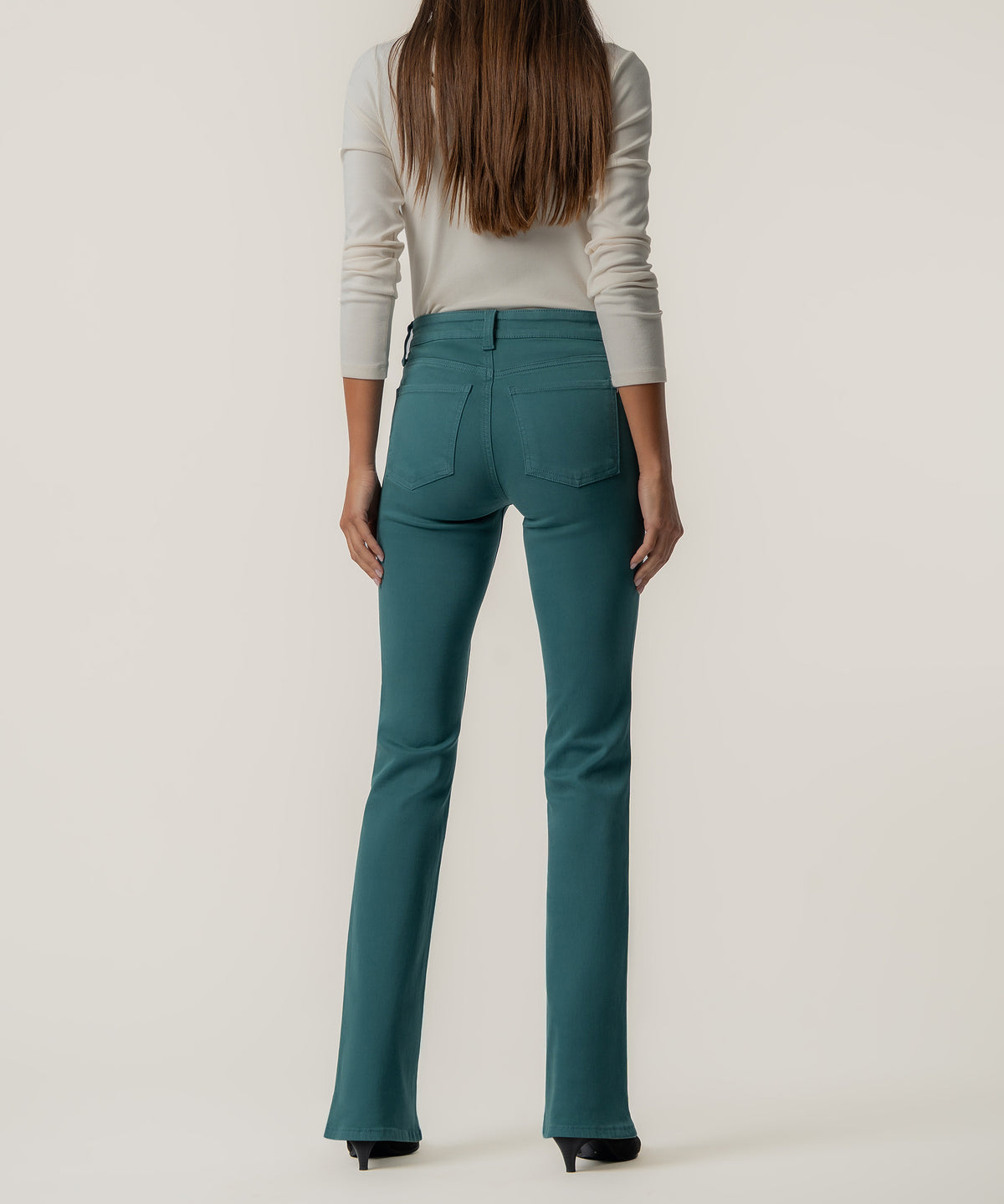 Natalie High Rise Bootcut, Exclusive in Teal