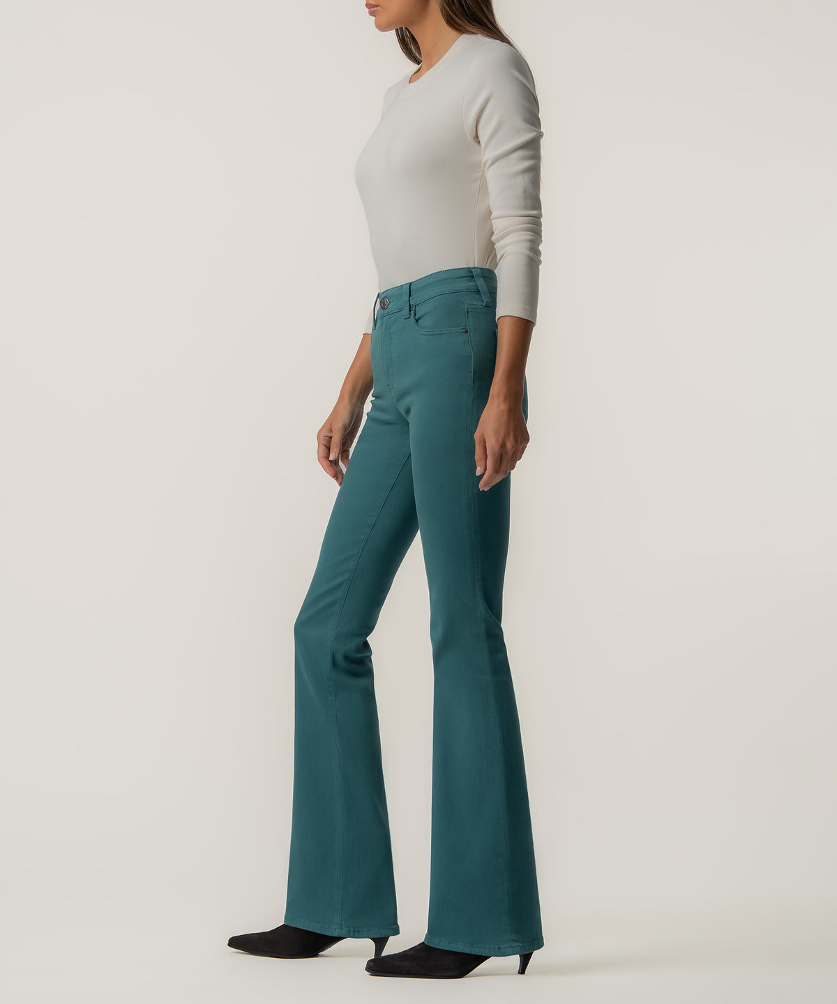 Natalie High Rise Bootcut, Exclusive in Teal