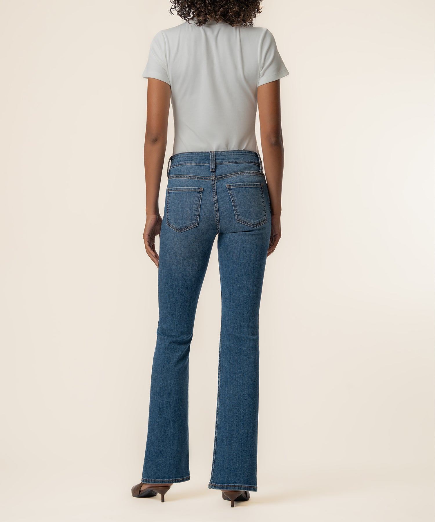 Natalie High Rise Bootcut, Petite in Interactive Wash