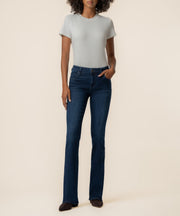 Natalie Mid Rise Flare Short Inseam, Exclusive in Glamour Wash