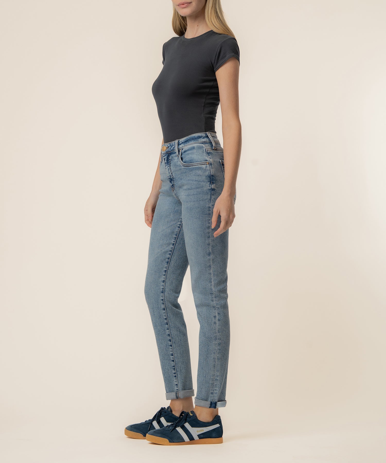 Catherine High Rise Boyfriend in Incredible Wash