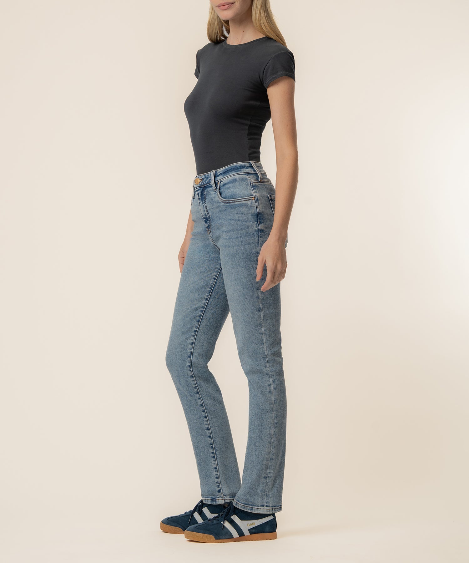 Catherine High Rise Boyfriend in Incredible Wash